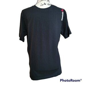 Reebok Men's Black Crew Neck Athletic Tee Shirt - Size Small